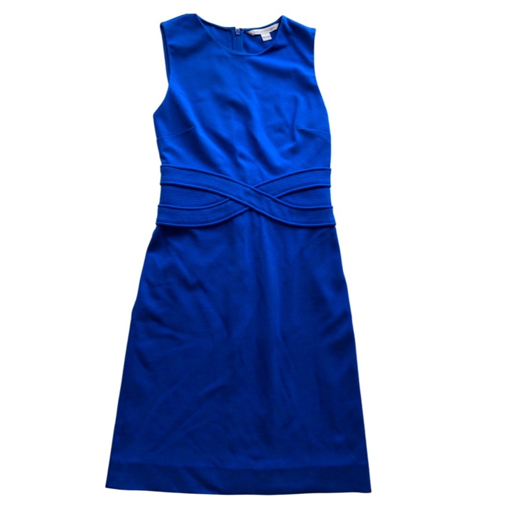 Diane von Furstenberg Evita Cobalt Blue Knee-Length Sleeveless Dress in size 4